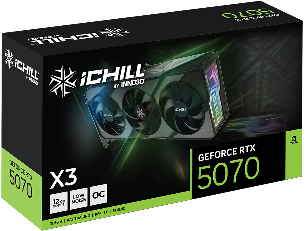 INNO3D GeForce RTX 5070 iCHILL X3 12GB GDDR7 Graphics Card