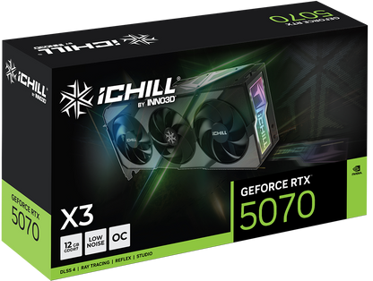 INNO3D GeForce RTX 5070 iCHILL X3 12GB GDDR7 Graphics Card