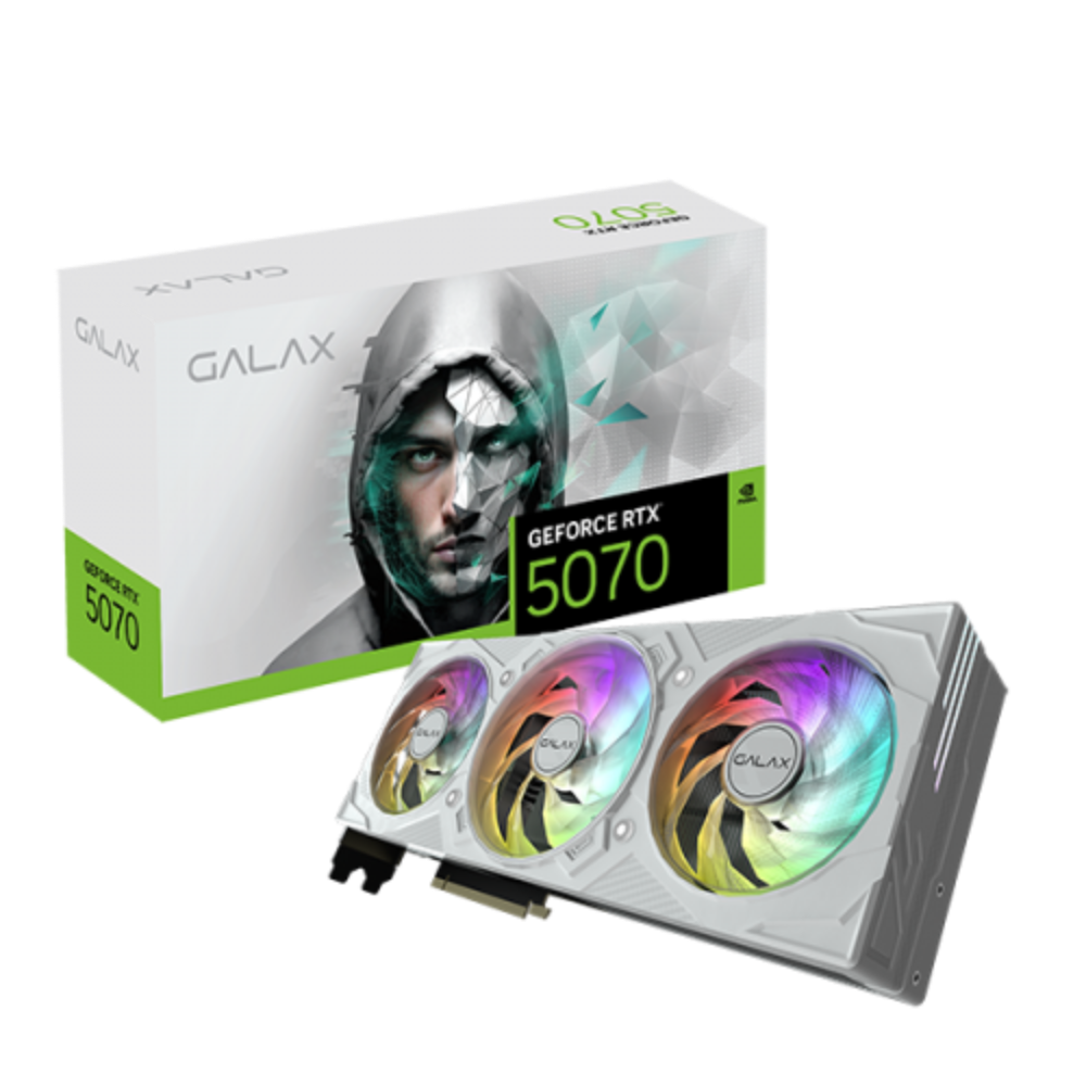 GALAX Geforce RTX 5070 EX Gamer 1 Click OC White 12GB NVIDIA Graphic Card
