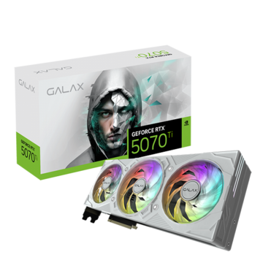 GALAX Geforce RTX 5070 Ti EX Gamer 1 Click OC White 16GB NVIDIA Graphic Card