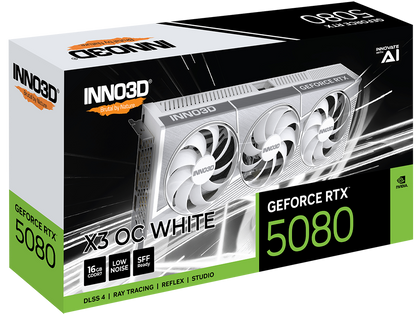 INNO3D RTX 5080 X3 OC WHITE 16GB GDDR7 GRAPHICS CARD