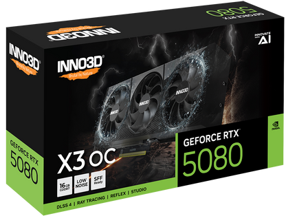 INNO3D RTX 5080 X3 OC 16GB GDDR7 GRAPHICS CARD