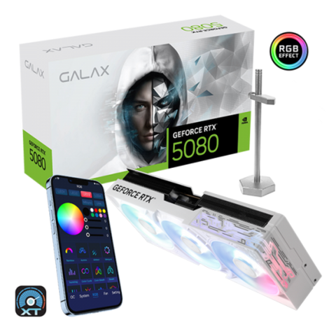 GALAX Geforce RTX 5080 1 Click OC White 16GB NVIDIA Graphic Card