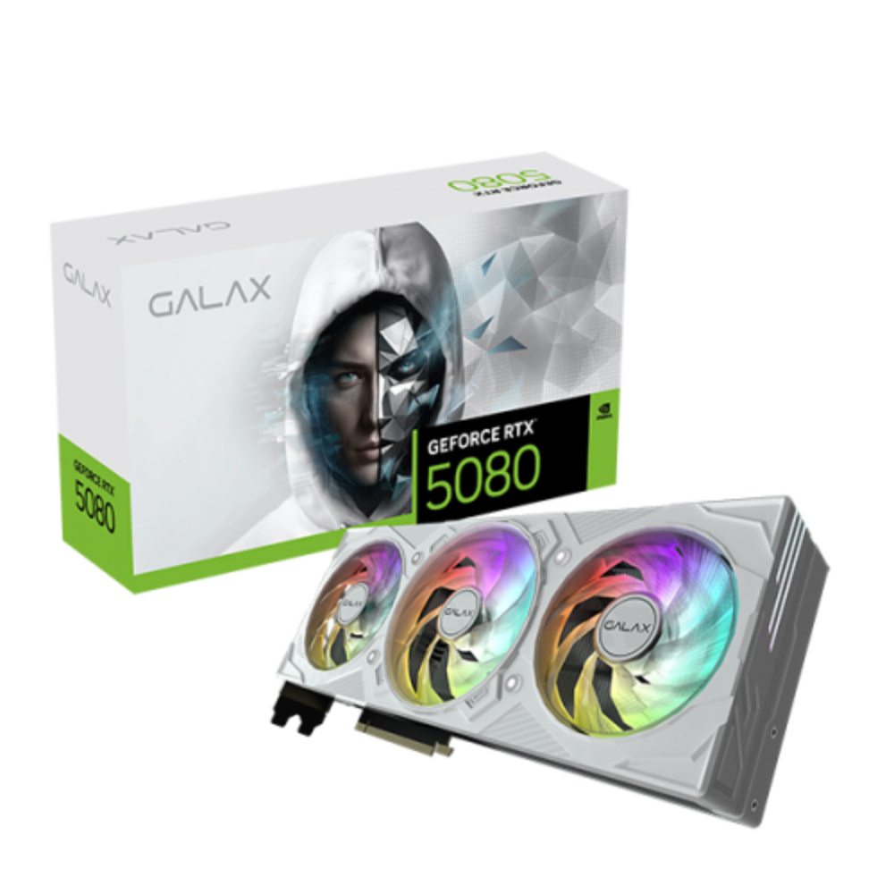GALAX Geforce RTX 5080 EX Gamer 1 Click OC White 16GB NVIDIA Graphic Card