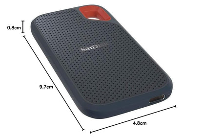 SANDISK 500GB SSD USB-C, USB 3.1, FOR PC & MAC & IP55 RATED