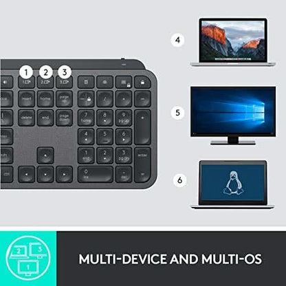 LOGITECH MX KEYS S WIRELESS KEYBOARD BLACK