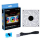 LIAN LI UNI FAN SL-INF REVERSE BLADE 120 INFINITY MIRROR 120MM ARGB SINGLE PACK CASE FAN, WHITE- G99.12RSLIN1W.IN