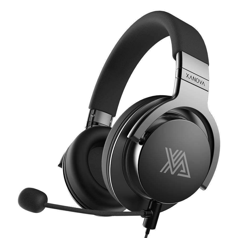 XANOVA Juturna Wireless + Bluetooth 7.1 Surround Ganing Headphones with Mic ( Black ) ( PC / Mobile / Xbox / PS4 )