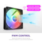 NZXT F120 RGB CORE 120MM CABINET FAN BLACK TRIPLE PACK (RF-C12TF-B1)