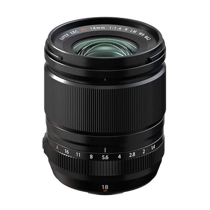 FUJIFILM FUJINON XF18MMF1.4 R LM WR PRIME LENS - BLACK (APERTURE RING, LINEAR MOTOR, WEATHER RESISTANCE)