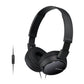SONY MDR-ZX110 ON-EAR WIRED STEREO HEADPHONES WITHOUT MIC (BLACK)