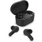PHILIPS TAT1108BK/00 TRUE WIRELESS EARBUDS, IN-EAR ACTIVE NOISE CANCELLING BLUETOOTH V5.3 EARPHONES WITH MIC, 15H PLAY TIME, SHANK SHAPE, IPX4, TOUCH CONTROLS & CHARGING CASE FOR IPHONE/IPAD (BLACK)