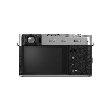 FUJIFILM X100VI 40.2 MP MIRRORLESS CAMERA WITH FIXED 23MMF2 LENS (APS-C X-TRANS CMOS 5 SENSOR, X-PROCESSOR 5, HYBRID VIEWFINDER, LCD TILT TOUCHSCREEN, FACE DETECTION AF, 20 FILM SIMULATIONS - SILVER