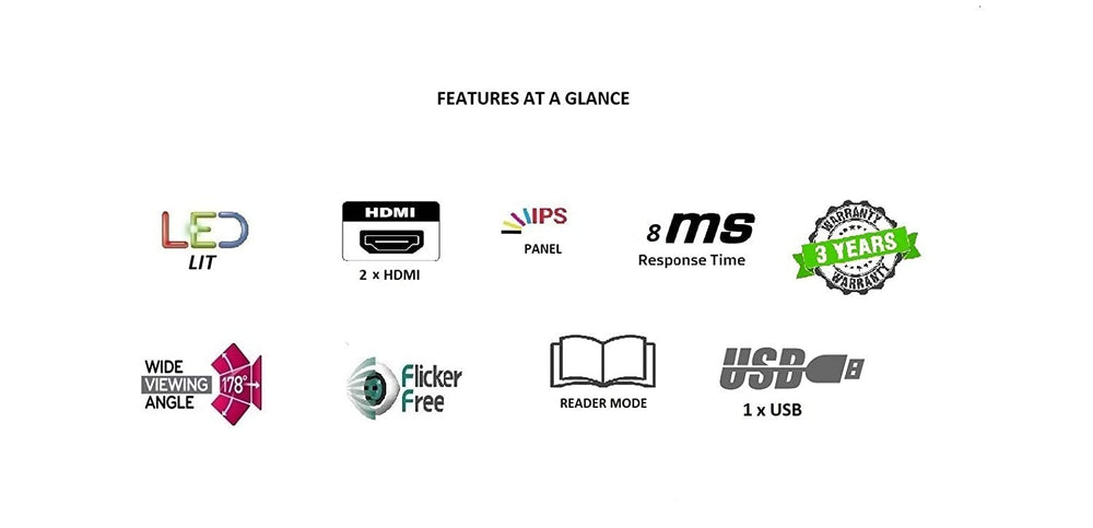 LG 32MN49H 32 Inch FHD 60Hz IPS Panel 68% SRGB 5ms Nvida G sync Gaming Monitor