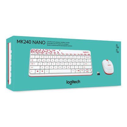 LOGITECH MK240 NANO USB WIRELESS KEYBOARD AND MOUSE SET