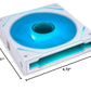 LIAN LI UNI SL INFINITY 120 WHITE 120MM PWM ARGB CABINET FAN (TRIPLE PACK)