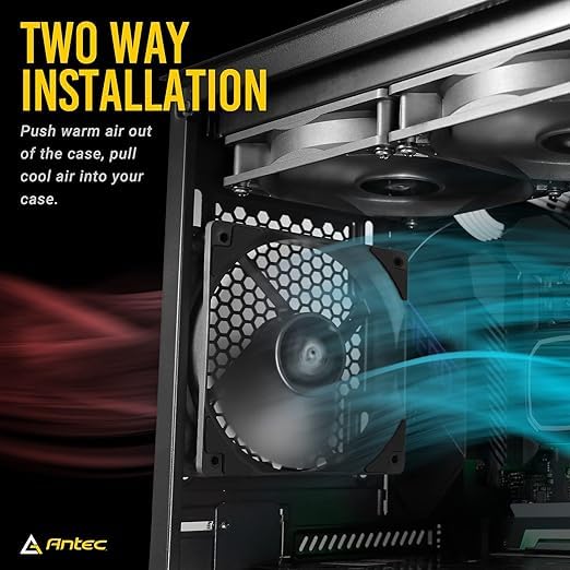 ARCTIC P12 PWM PST 120MM CABINET FAN BLACK