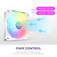NZXT F120RGB CORE - 120MM HUB-MOUNTED RGB FAN - SINGLE PACK (WHITE)-RF-C12SF-W1