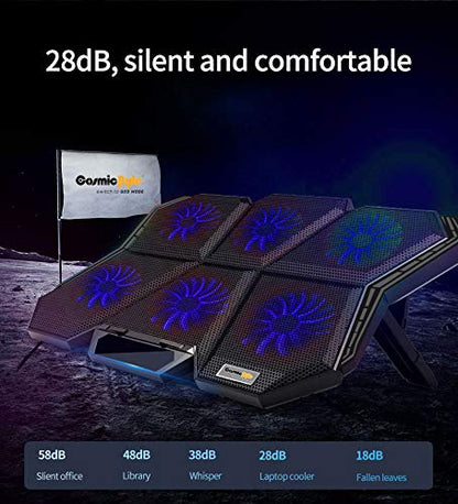 COSMIC BYTE METEOROID RGB COOLING PAD BLACK/BLUE