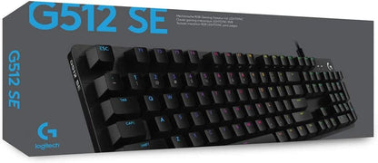 LOGITECH G 512 RGB BACKLIT MECHANICAL WIRED GAMING KEYBOARD WITH GX BLUE
