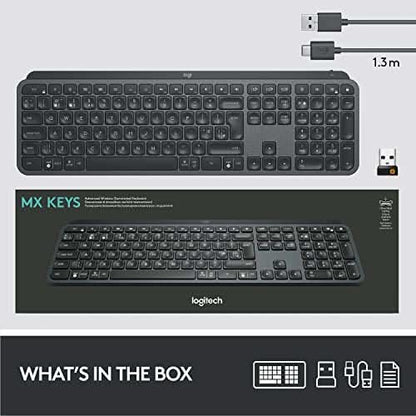 LOGITECH MX KEYS S WIRELESS KEYBOARD BLACK