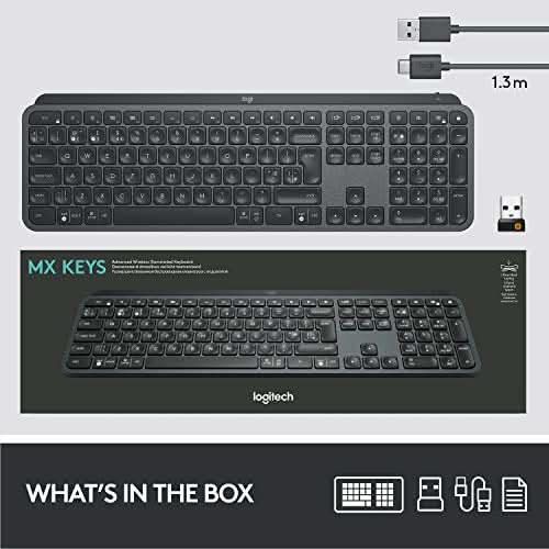 LOGITECH MX KEYS S WIRELESS KEYBOARD BLACK