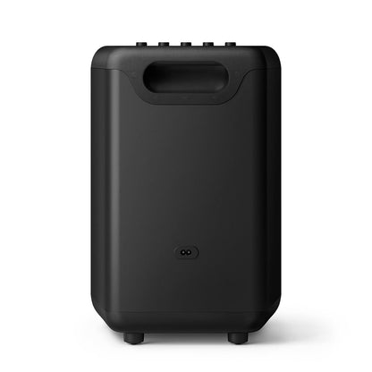 PHILIPS AUDIO TAX3206/94 80W BLUETOOTH PARTY SPEAKER WITH 14 HOURS PLAY TIME, KARAOKE FEATURES, GUITAR AND MIC INPUT, PARTY LIGHTS AND CARRY HANDLE (BLACK)