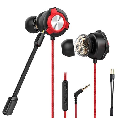CLAW G13 Triple Driver Wired in Ear Earphones Gaming Earphones (Red)