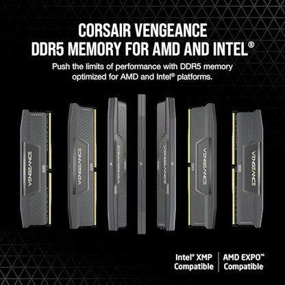 CORSAIR VENGEANCE DDR5 RAM 32GB (1X32GB) 6000MHZ CL38 CMK32GX5M1B6000Z38