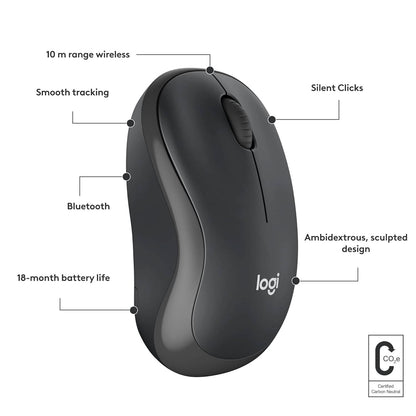 LOGITECH M241 SILENT BLUETOOTH MOUSE- GRAPHITE