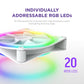 NZXT F120RGB DUO - 120MM DUAL-SIDED RGB FAN - TRIPLE PACK (WHITE) W/RGB CONTROLLER-RF-D12TF-W1