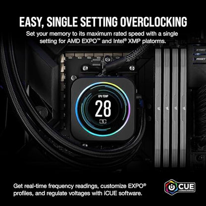CORSAIR VENGEANCE DDR5 RAM 32GB (1X32GB) 6000MHZ CL38 CMK32GX5M1B6000Z38