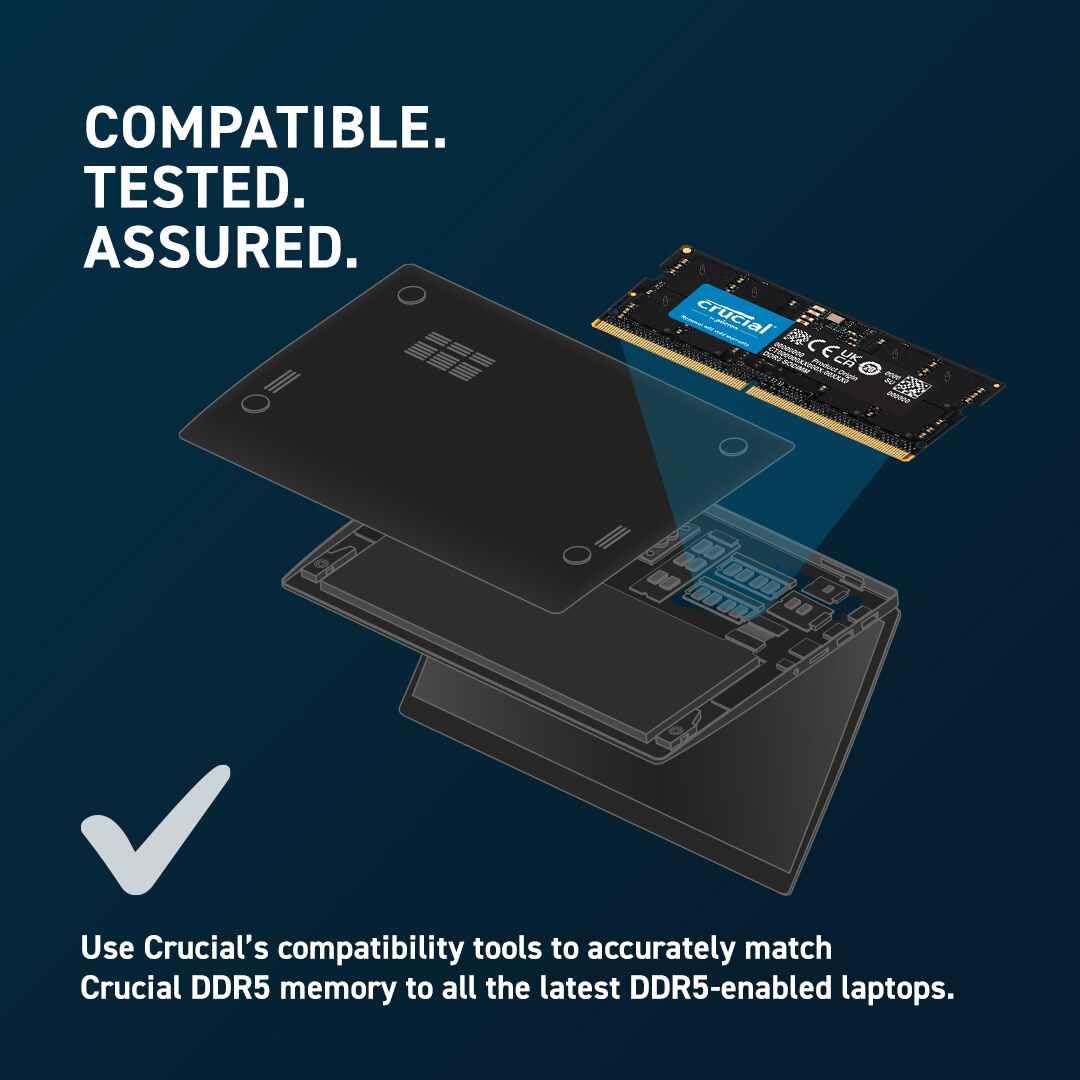 CRUCIAL BASICS 16GB DDR5-4800 SODIMM RAM CB16GS4800