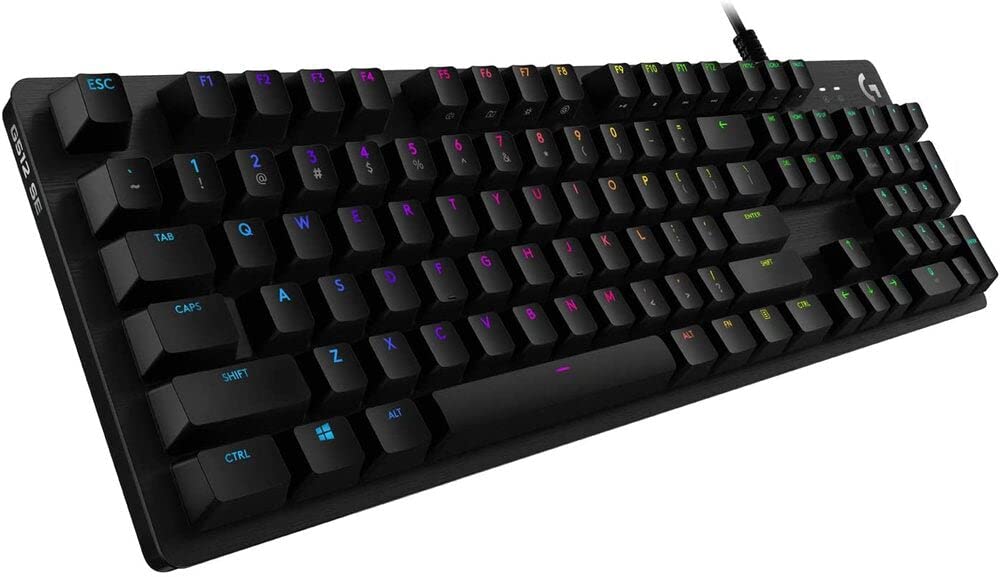 LOGITECH G 512 RGB BACKLIT MECHANICAL WIRED GAMING KEYBOARD WITH GX BLUE