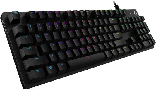 LOGITECH G 512 RGB BACKLIT MECHANICAL WIRED GAMING KEYBOARD WITH GX BLUE