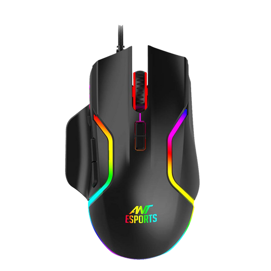 ANT ESPORTS GM320 RGB WIRED OPTICAL GAMING MOUSE -BLACK