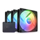 NZXT F120 RGB CORE 120MM CABINET FAN BLACK TRIPLE PACK (RF-C12TF-B1)