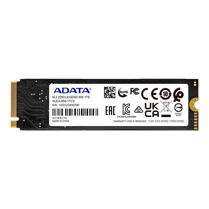 ADATA 1TB LEGEND 850 NVME M.2 GEN4 ALEG-850-1TCS