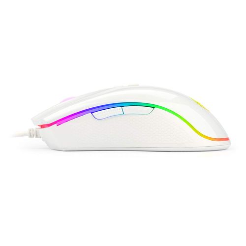REDRAGON M711 Cobra Wired Ergonomic Gaming Mouse ( M711 ) ( 10000DPI / 7 Macro Button ) ( White )