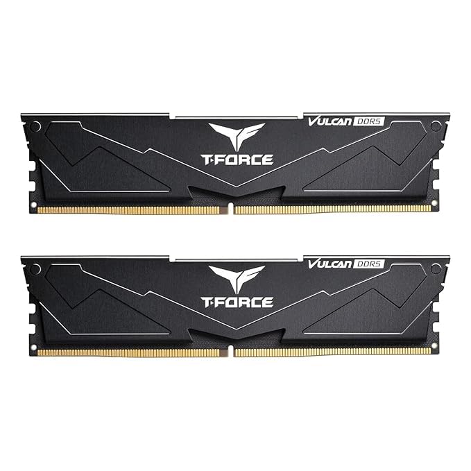 TEAMGROUP T-FORCE VULCAN 32GB (32GBX1) DDR5 6000MHZ DESKTOP RAM (BLACK)