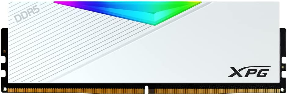 XPG 16GB*2 D5 5200MHZ LANCER RGB WHITE AX5U5200C3816G-DCLARWH