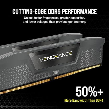 CORSAIR VENGEANCE DDR5 RAM 32GB (1X32GB) 6000MHZ CL38 CMK32GX5M1B6000Z38