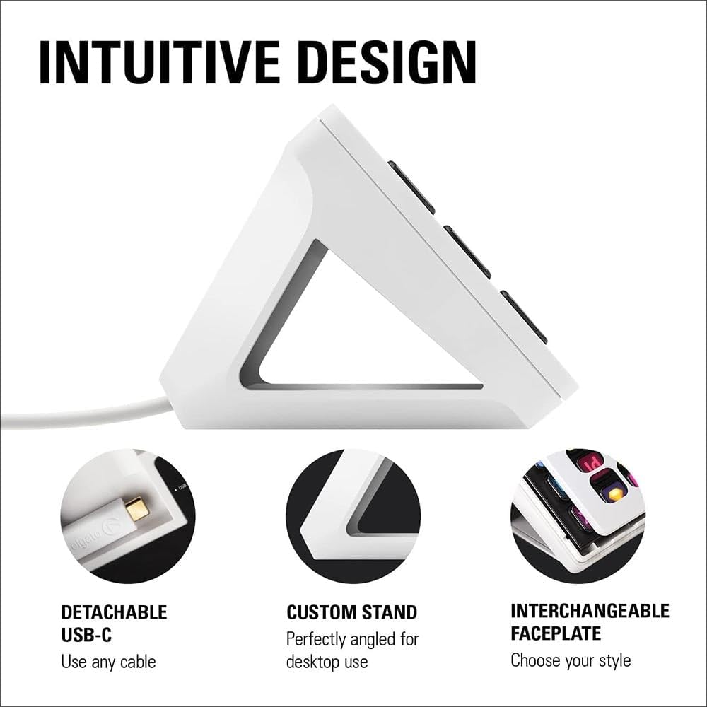 ELGATO STREAM DECK MK2 - 15 CUSTOMIZABLE LCD KEYS WHITE 10GBA9911