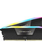 CORSAIR VENGEANCE-CMH96GX5M2B6400C32- RGB DDR5 96GB (2X48GB) DDR5 6400 CL32-40-40-84 1.4V STD PMIC INTEL XMP MEMORY - BLACK