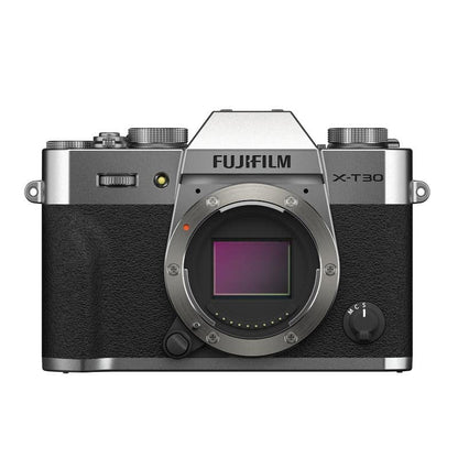 FUJIFILM X-T30 II 26.1MP APS-C X-TRANS BSI SENSOR|RETRO STYLE MIRRORLESS COMPACT TRAVEL CAMERA|4K VLOGGING|HIGH SPEED RECORDING FHD 240FPS|ADVANCE AF FOR STREET/LIFESTYLE/AMATEURS (BODY ONLY) -SILVER
