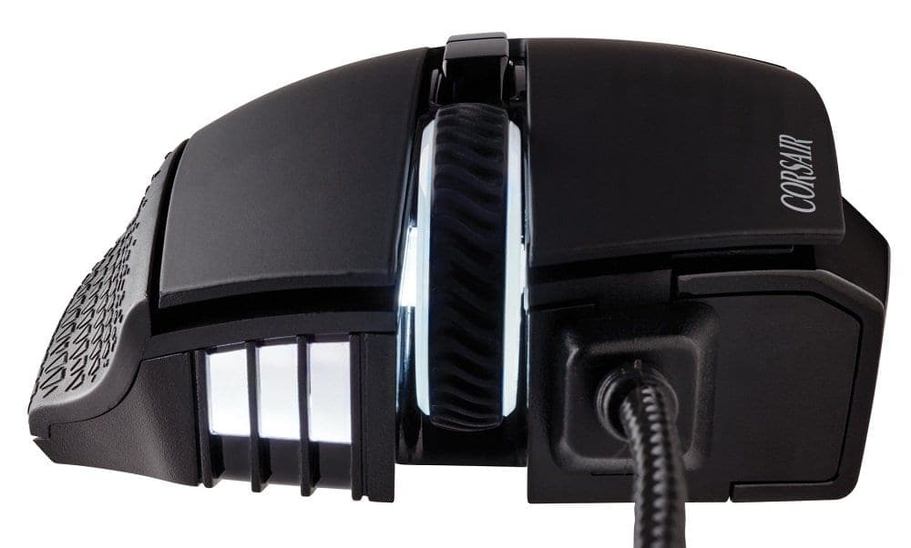 CORSAIR Scimitar Pro Wired Ergonomic RGB Gaming Mouse ( CH-9304011-NA ) ( 16000DPI / 17 Macro Buttons ) ( Yellow )