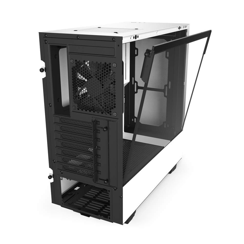 NZXT H510 Compact ATX Mid Tower Cabinet with Tempered Glass (Black & White)