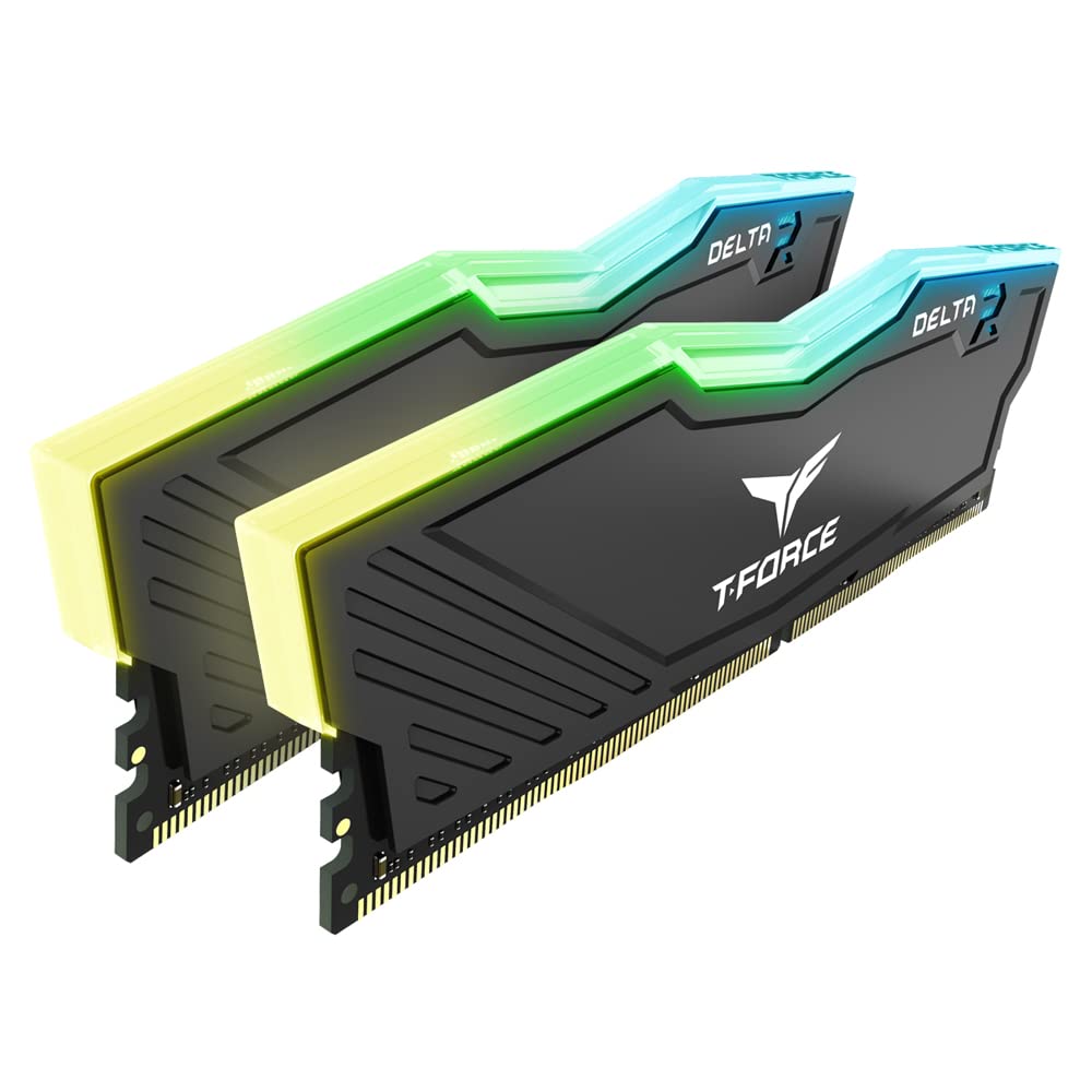 TEAMGROUP T-FORCE DELTA RGB 32GB (16GBX2) DDR4 3200MHZ DESKTOP RAM (BLACK)