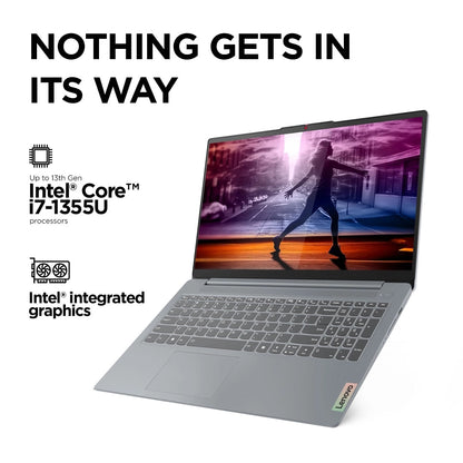 LENOVO IDEAPAD SLIM 3 82X700G4IN [CI3-1315U/8GB/512GB SSD/WIN11 HOME+MS24/15.6"/INTEGRATED GRAPHICS/1 YEAR(S)/GREY]