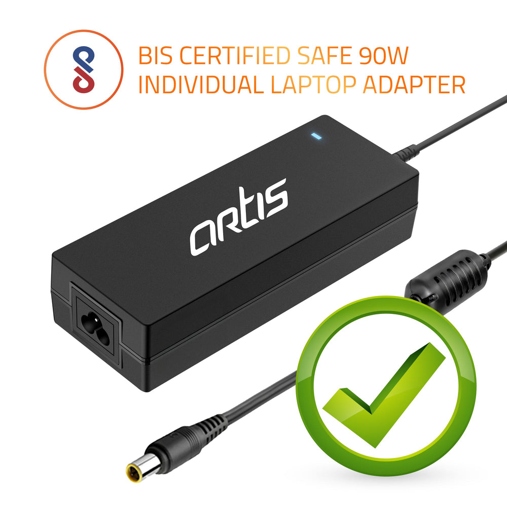 AR0904 90 Watt Laptop Charger/Adapter with Power Cord Compatible with Lenovo Laptops (20 V/4.5A, Pin: 7.9 x 5.5mm)